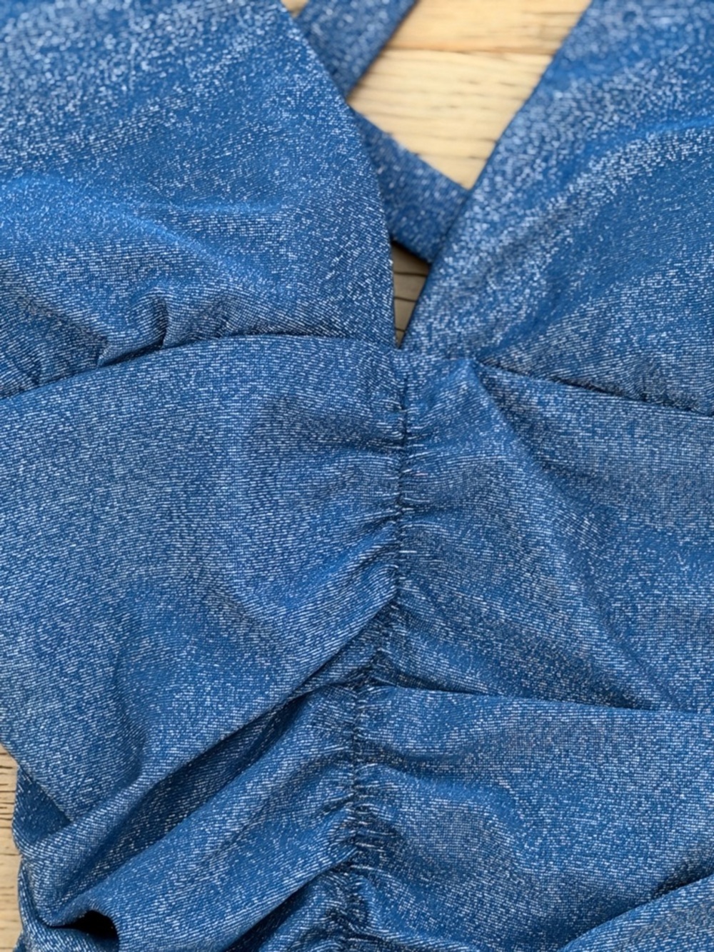 Shade & Shore Shimmery Indigo One-Piece Swimsuit - Picture 2 of 6